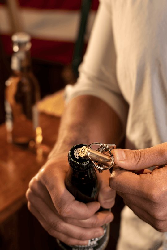 308/7.62 Real Bullet Keychain Bottle Opener - Rust & Refined
