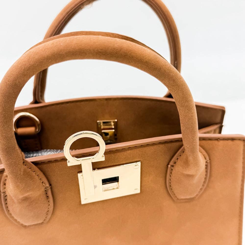 Nixie Nubuck Small Tote, view 7
