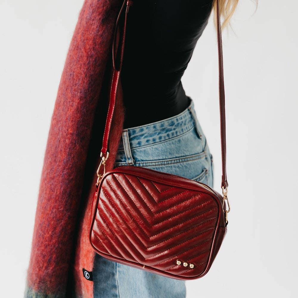 Coco Quilted Camera Crossbody Bag, view 3