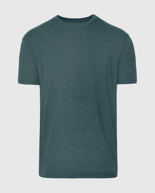 True Classic Premium Fitted Crew Neck T-Shirt - Heather Seafarer