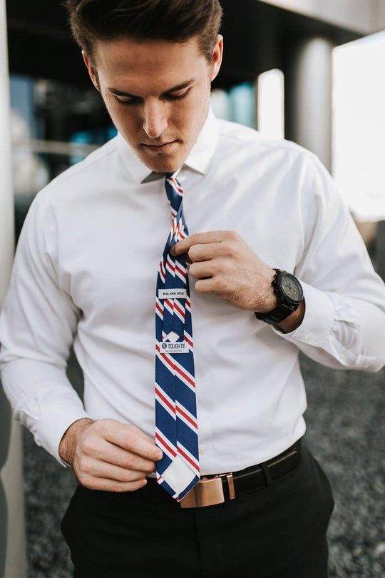 Patriot - Red/White/Blue Striped Tie