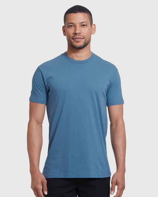 True Classic Premium Fitted Crew Neck T-Shirt - Indigo