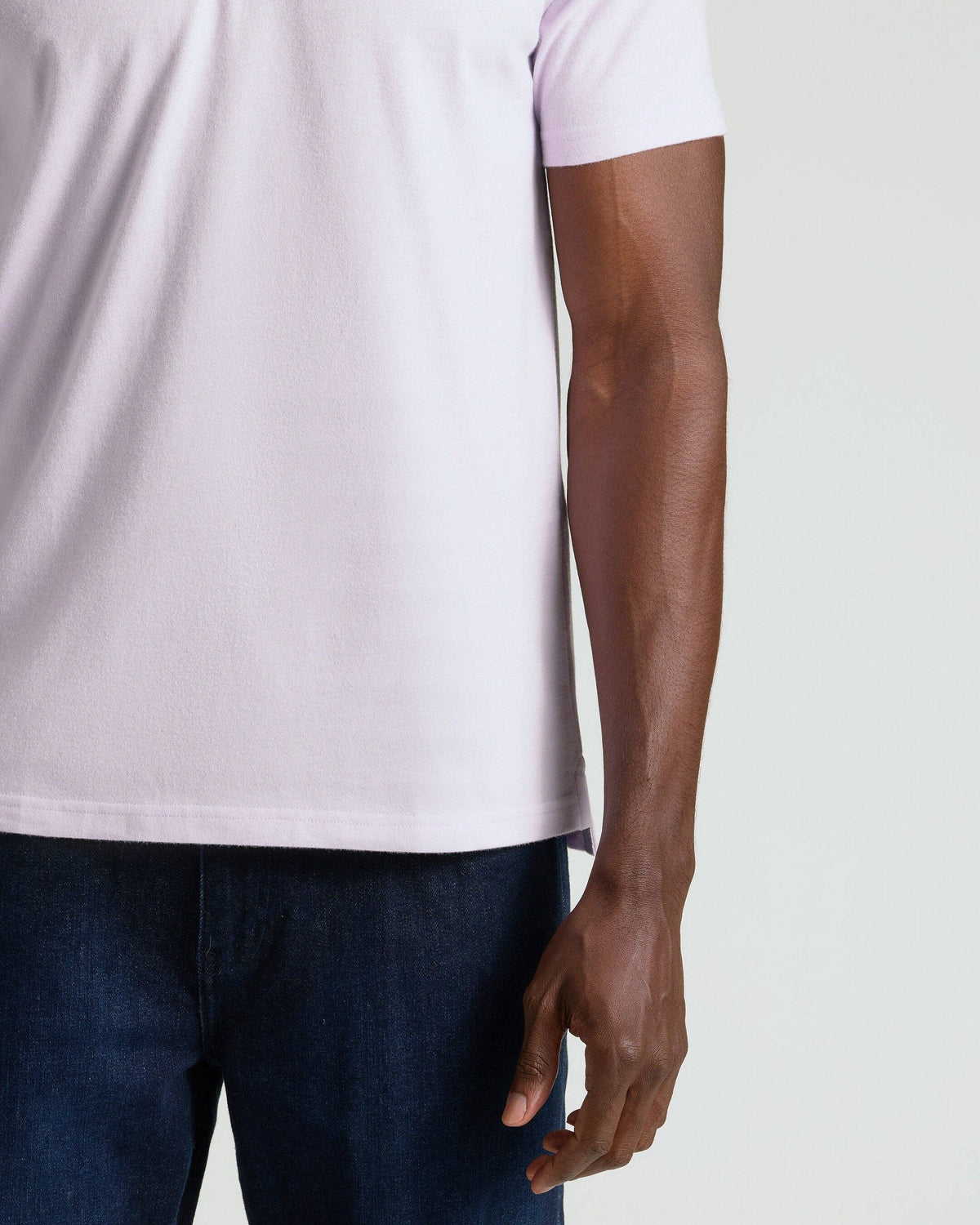 Heather Orchid Short Sleeve Polo, view 2