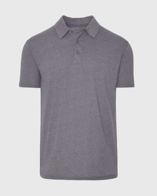 Short Sleeve Shirt | Polo | Heather Graphite