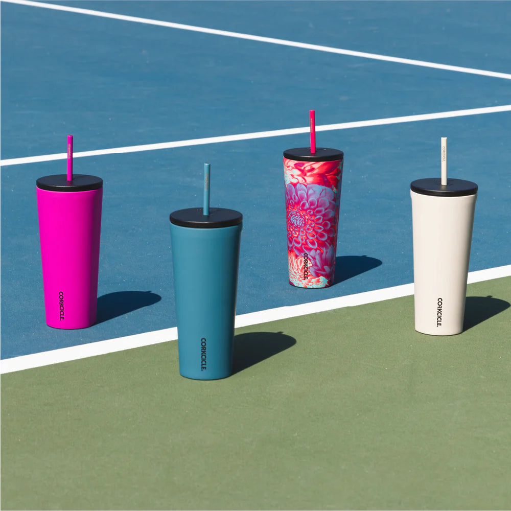 Corkcicle - Cold Cup Insulated Tumbler with Straw - Storm 24oz