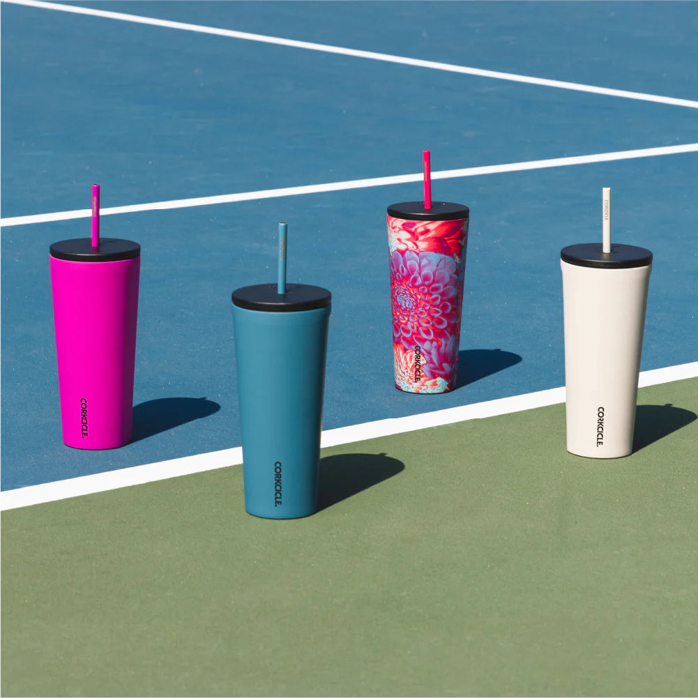 Corkcicle - Cold Cup Insulated Tumbler with Straw - Storm 24oz