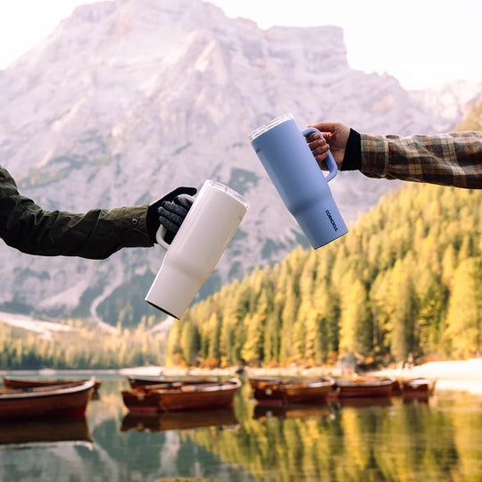 Corkcicle - Cruiser Insulated Tumbler with Handle - Oat Milk 40oz