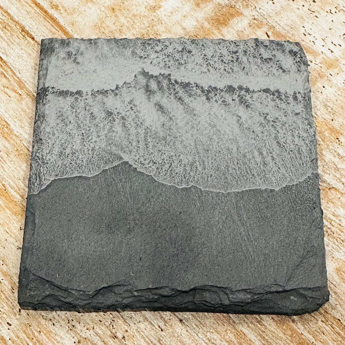 Ocean Wave Slate Coaster - Square