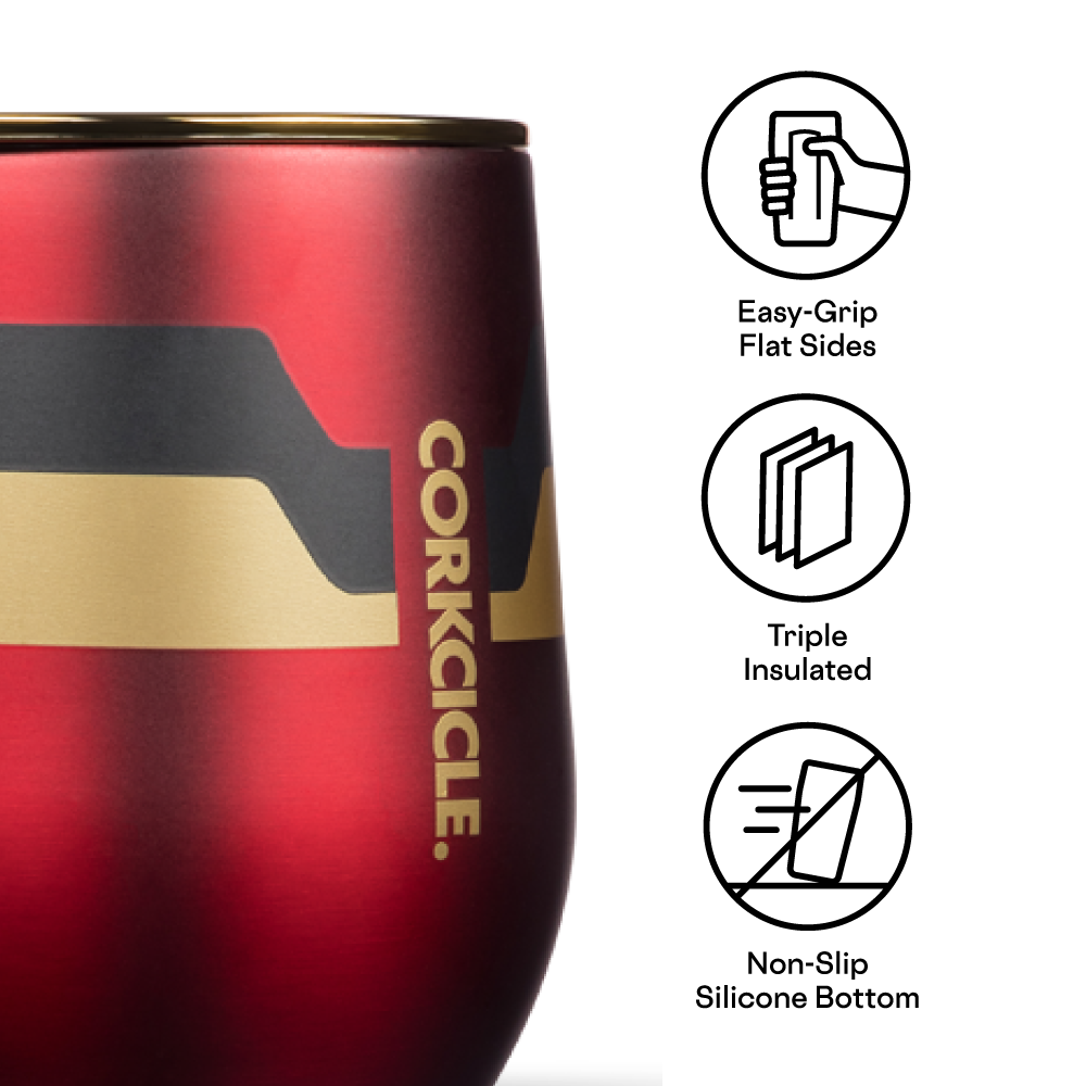 Stemless - 12oz Marvel - Iron Man, view 4