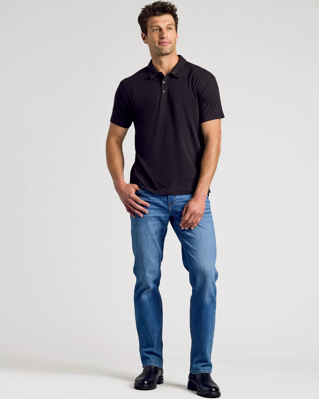 Short Sleeve Shirt | Polo | Black, view 6