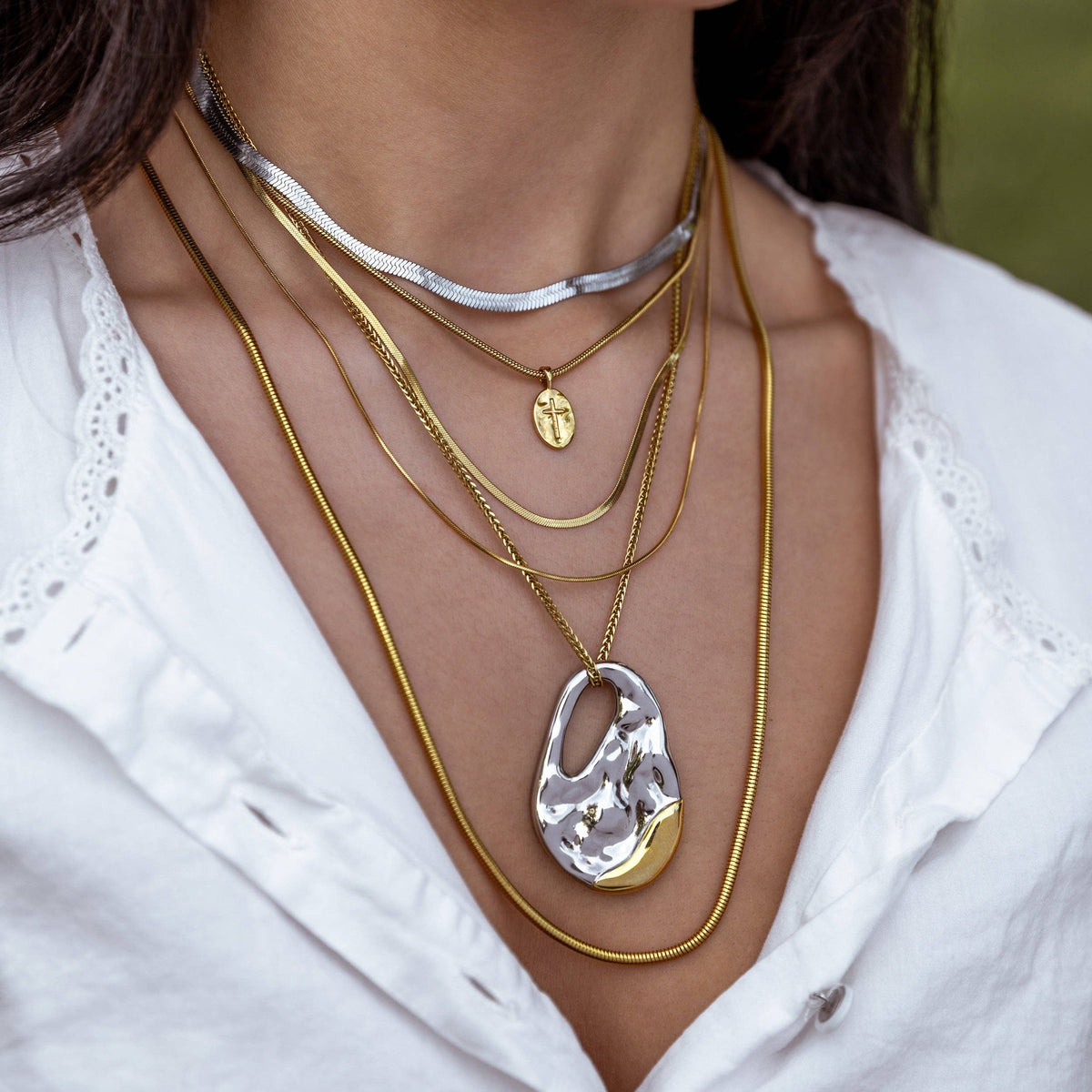 ALCO Faith Necklace - Gold, alternate view 4