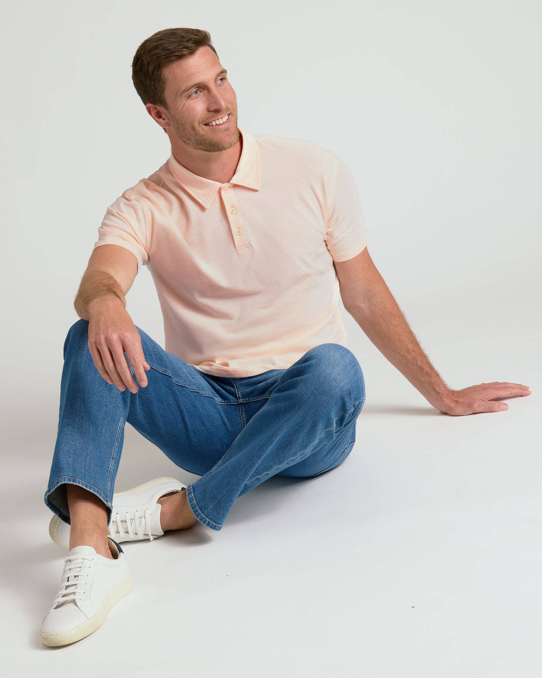 Coral Blush Short Sleeve Polo