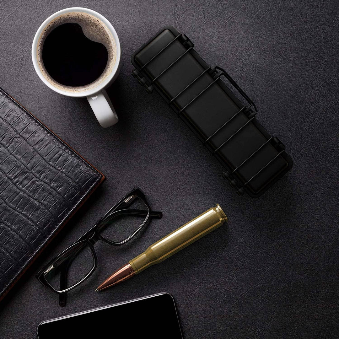 50 BMG Real Brass Casing Refillable Twist Pen - Rust & Refined