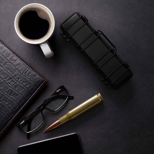 50 BMG Real Brass Casing Refillable Twist Pen - Rust & Refined