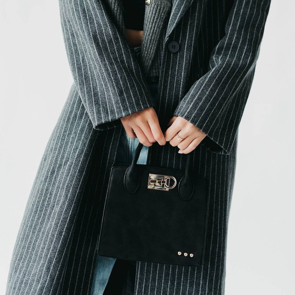 Nixie Nubuck Small Tote, view 6