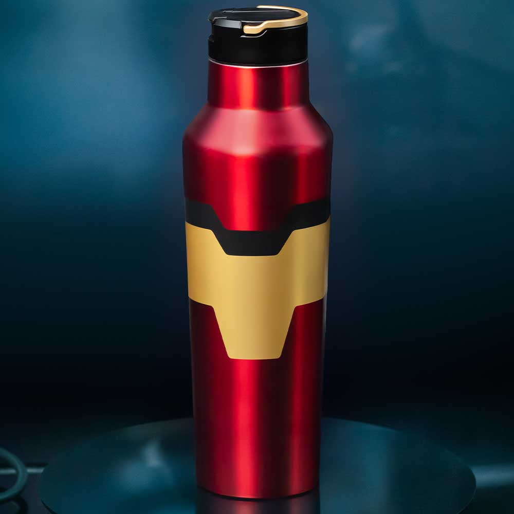 Corkcicle - MARVEL Sport Canteen Insulated Water Bottle - Iron Man 20oz