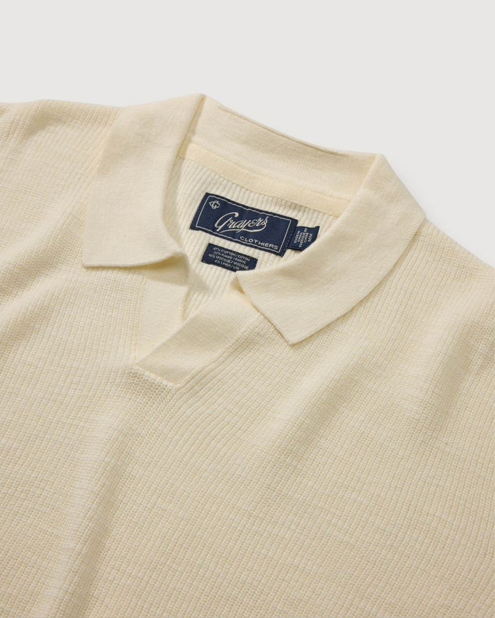 Gregory Johnny Collar Polo - Cream