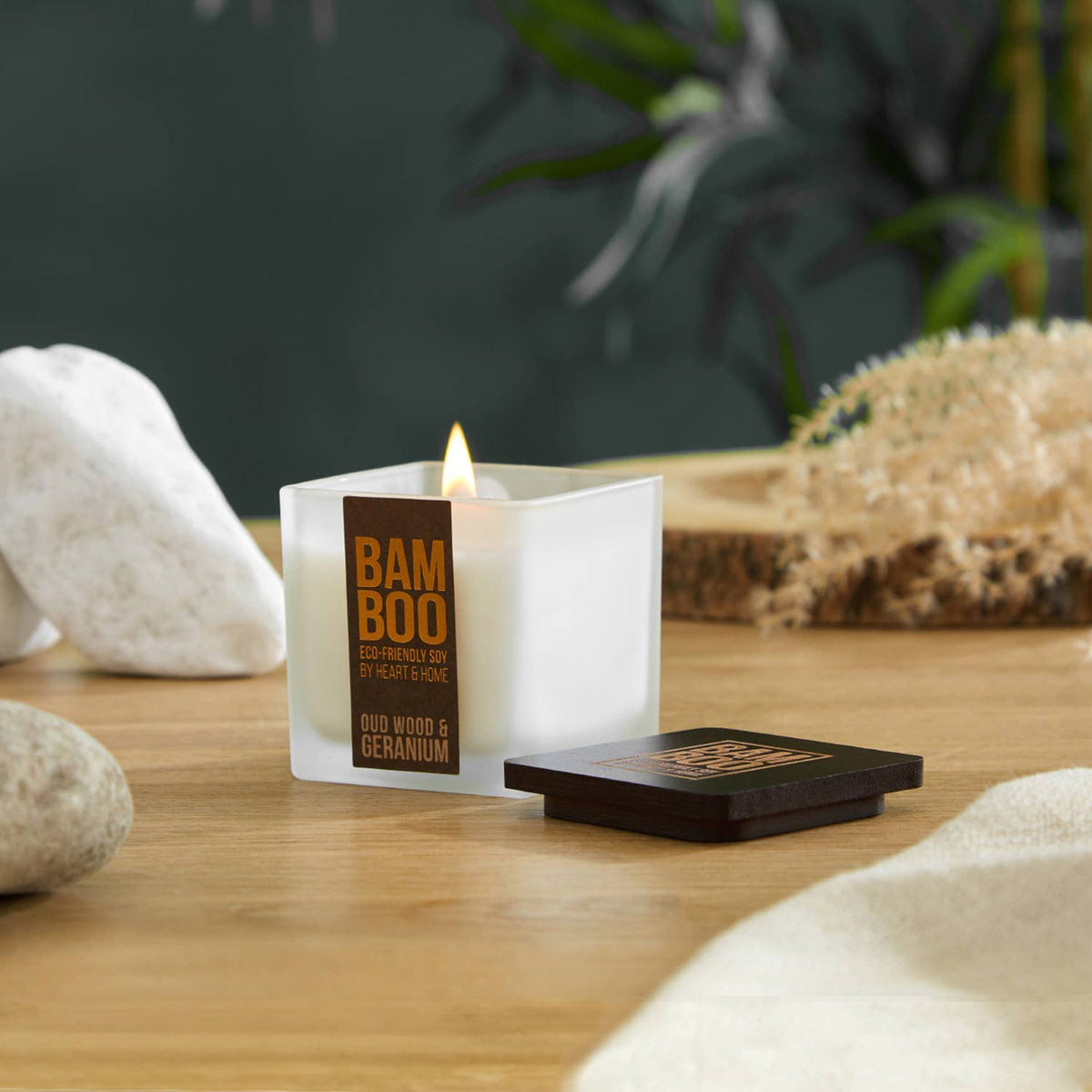 BAMBOO Eco-Friendly Soy Candle - Small and Large Options, view 7