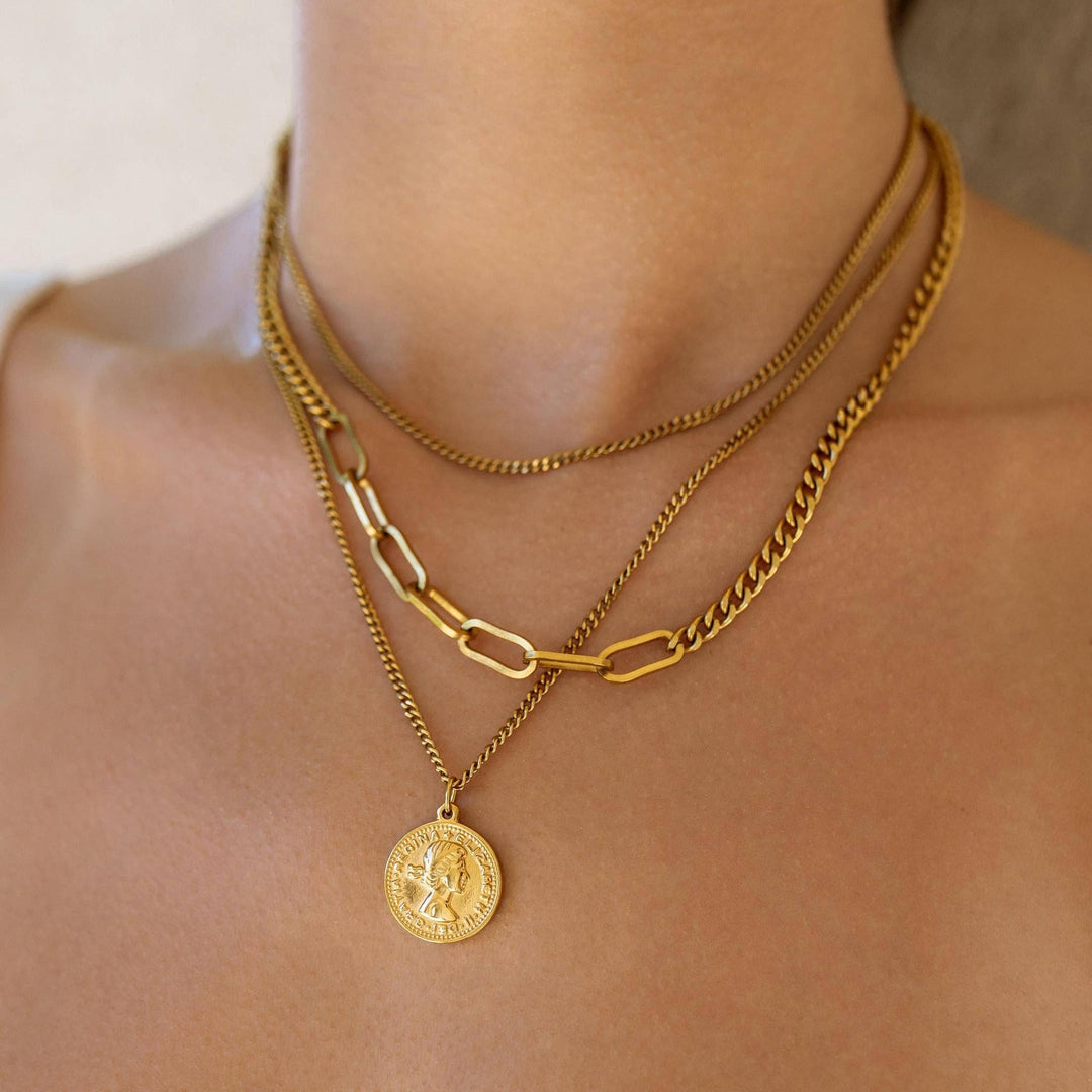 ALCO 3 Little Birds Necklace - Gold, alternate view 5