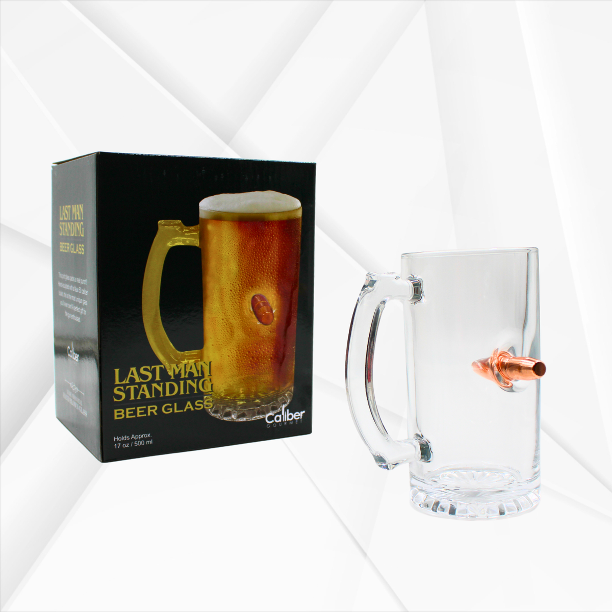Last Man Standing - Beer Glass 500 ml w/ Bullet, view 4