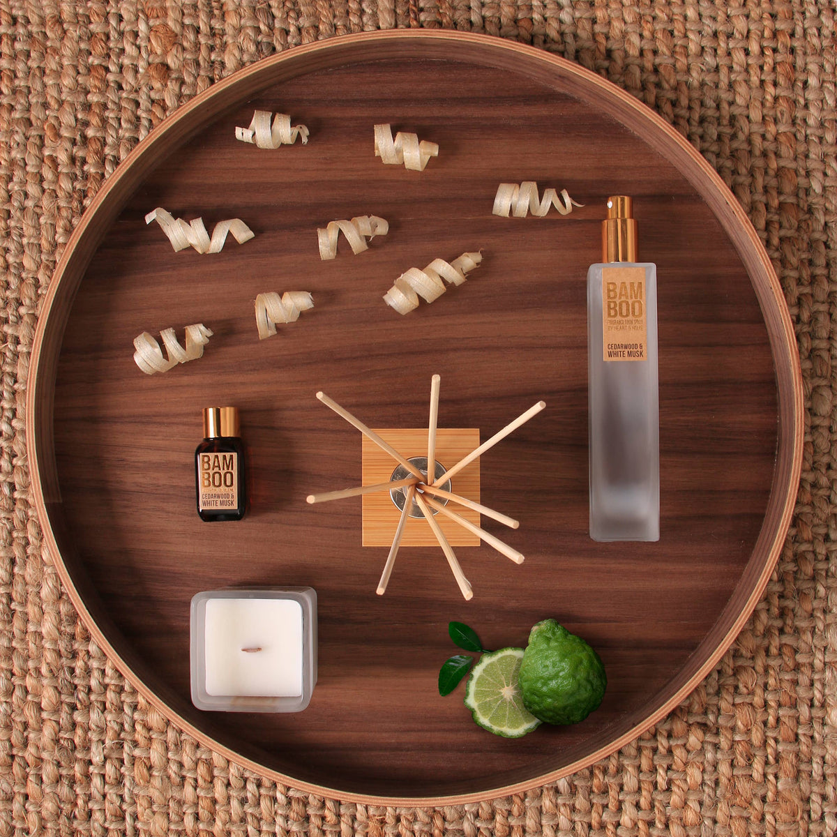 BAMBOO Cedarwood & White Musk - Reed Diffuser - 2.8 oz, view 3