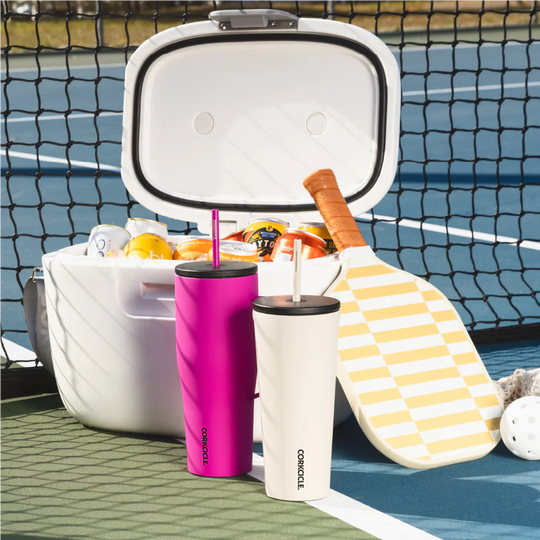 Corkcicle - Cold Cup Insulated Tumbler with Straw - Latte 24oz