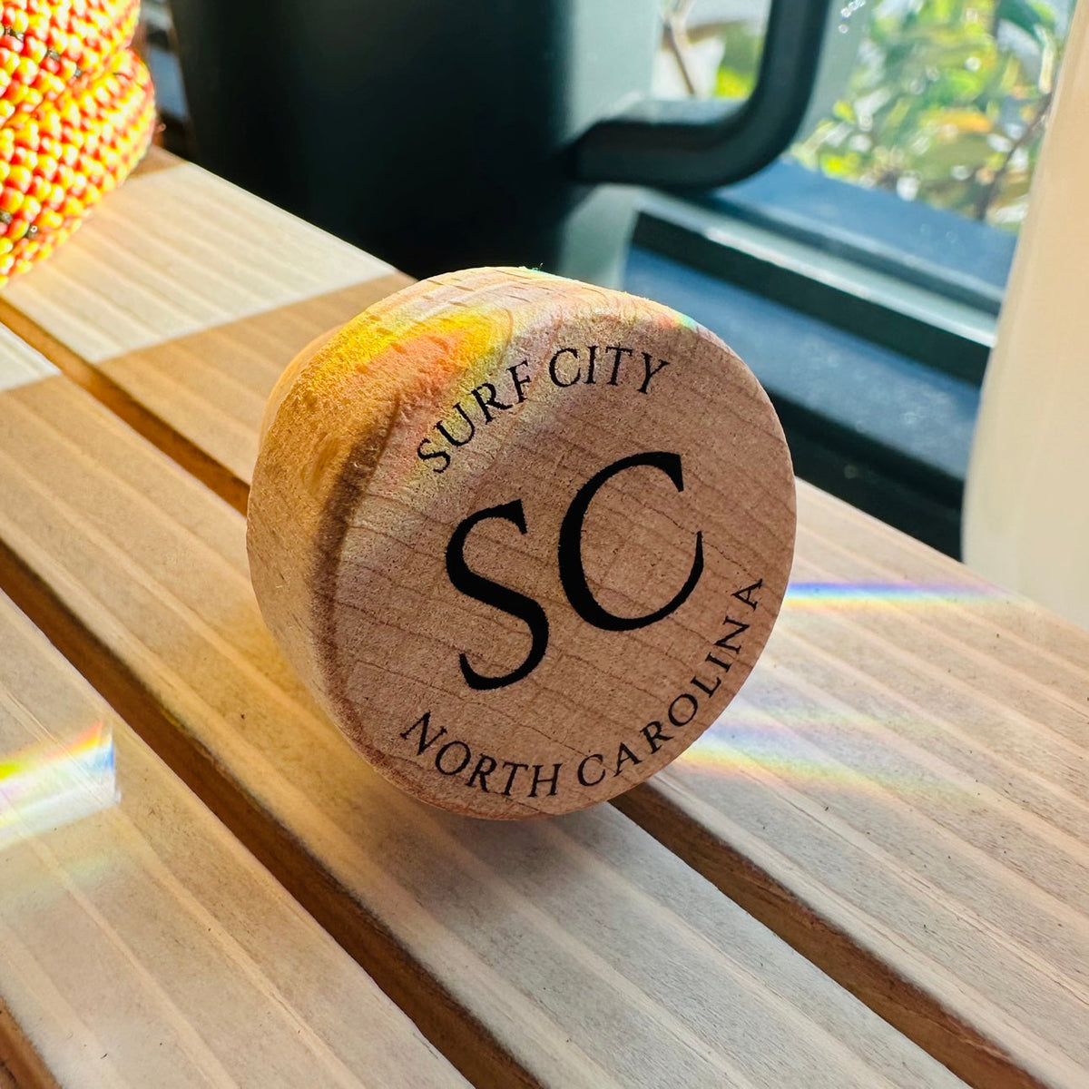 SC Surf City North Carolina Wine Stopper