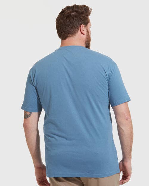 True Classic Premium Fitted Crew Neck T-Shirt - Indigo, view 4