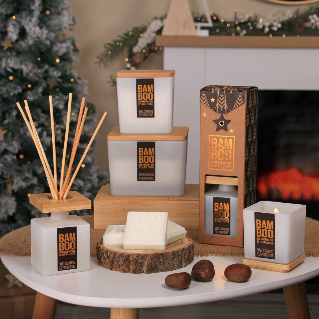 BAMBOO Eco-Friendly Soy Candle Fall / Winter Collection - Small and Large Options