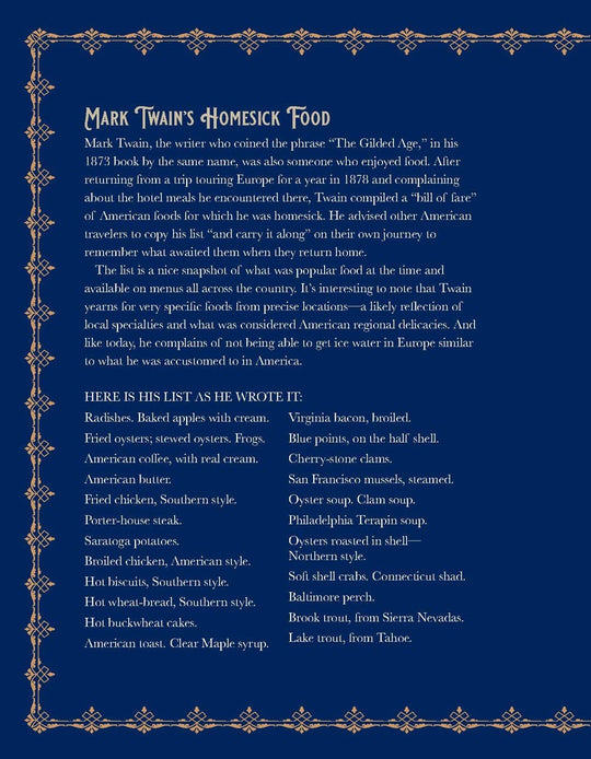 The Gilded Age Cookbook
