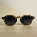 Gray frame wooden sunglasses front view