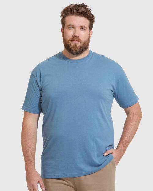 True Classic Premium Fitted Crew Neck T-Shirt - Indigo, view 6