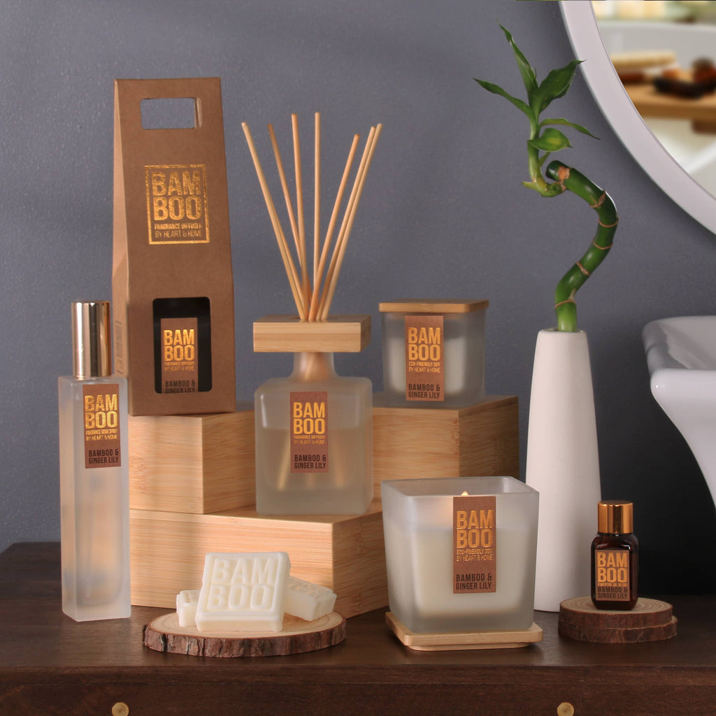 BAMBOO Bamboo & Ginger Lily - Reed Diffuser - 2.8 oz, view 4