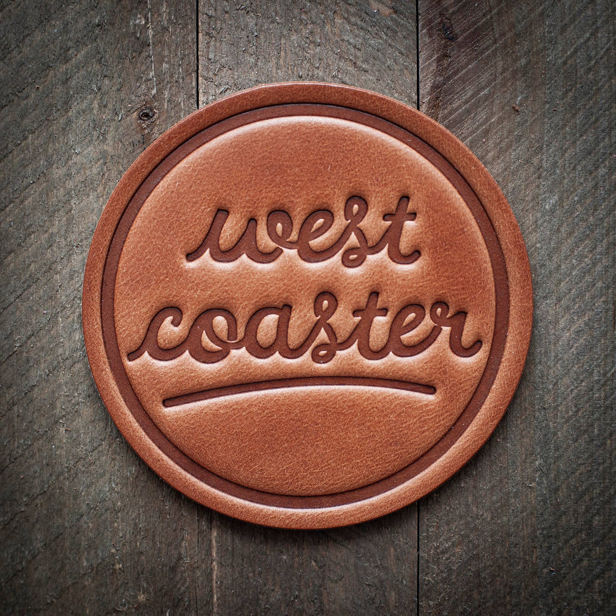 Whiskey Girl Leather Coaster - Thumbnail 2
