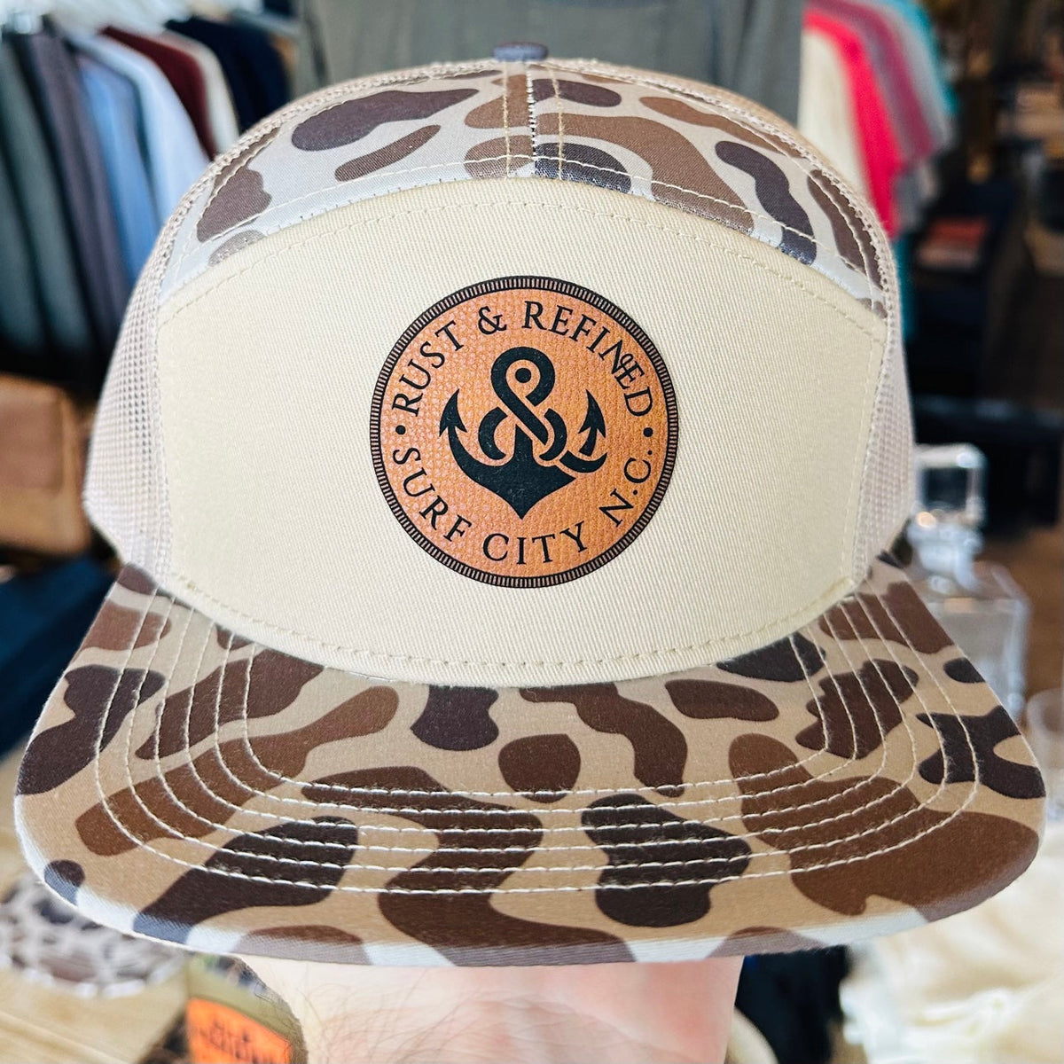 R&R Anchor Duck Camo 7-Panel Hat