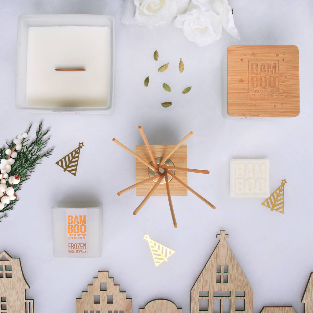 BAMBOO Eco-Friendly Soy Candle Fall / Winter Collection - Small and Large Options, view 17
