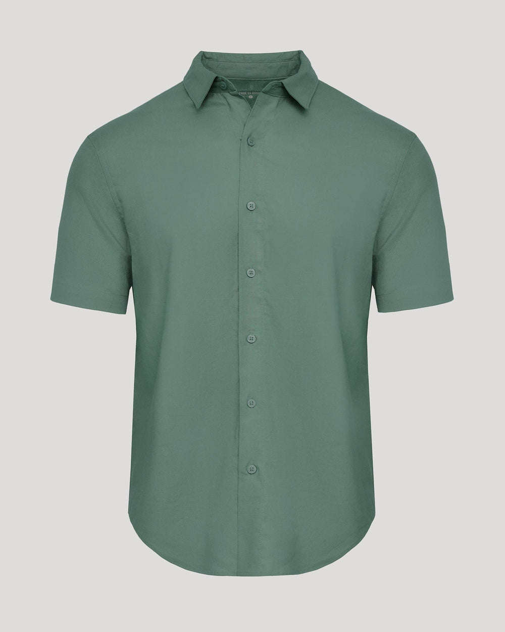 Moss Short Sleeve Linen Shirt