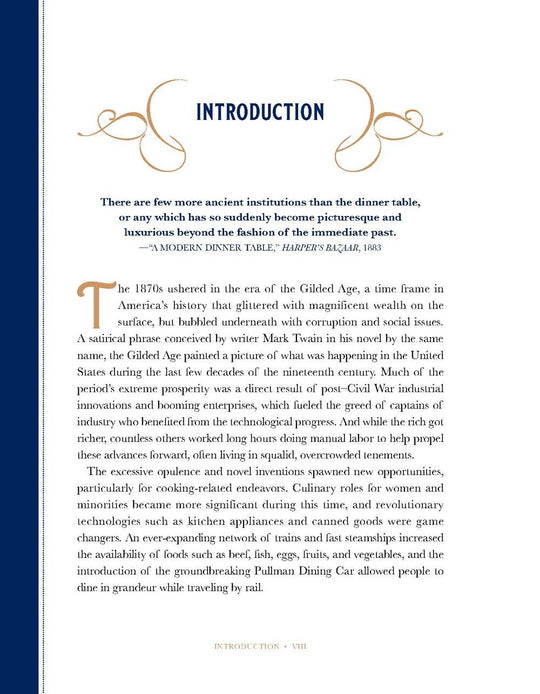 The Gilded Age Cookbook