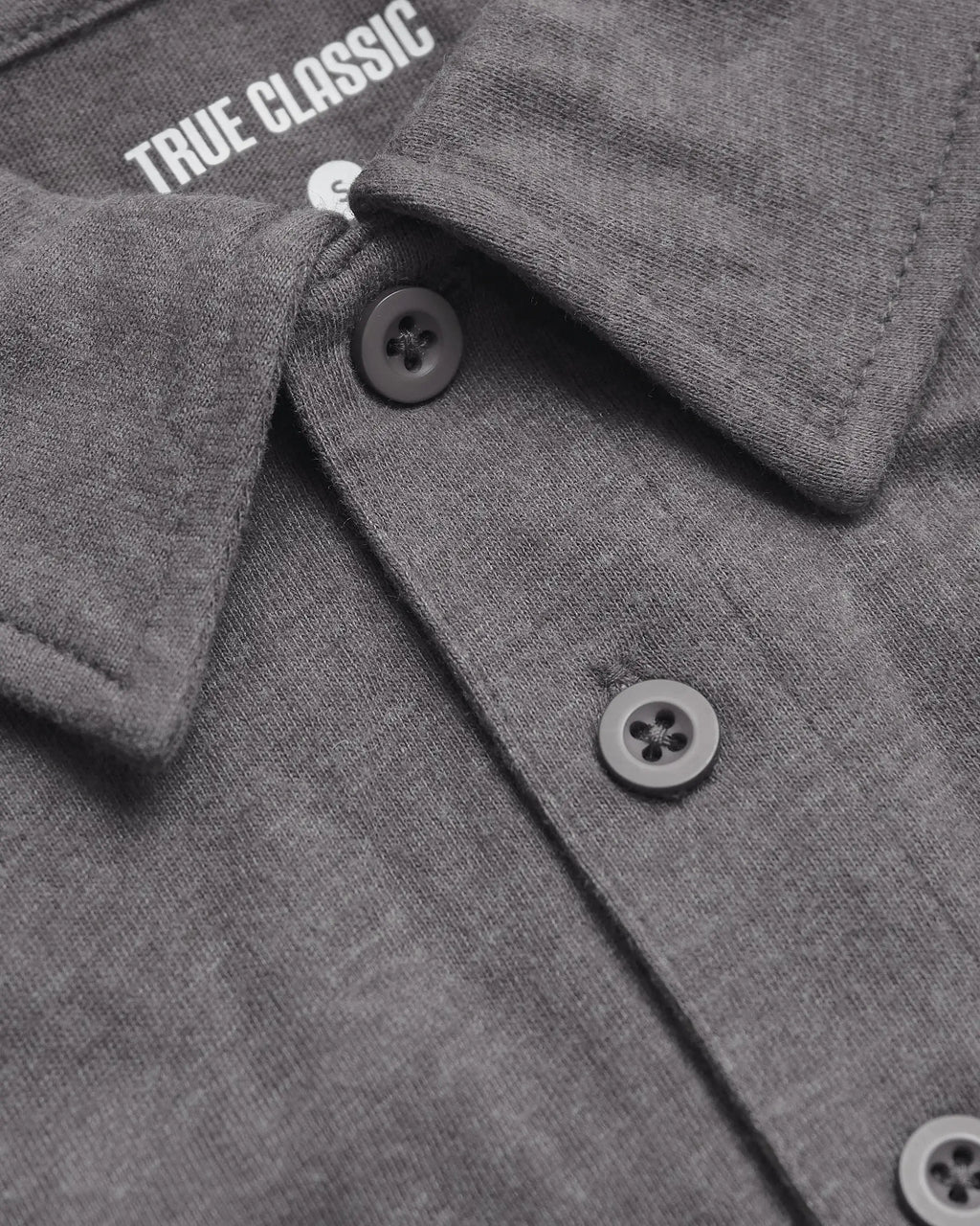 Short Sleeve Shirt | Polo | Heather Graphite, view 6