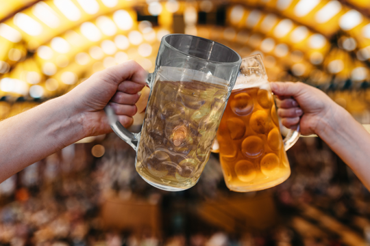 Last Man Standing - 1L Stein Glass w/ Bullet