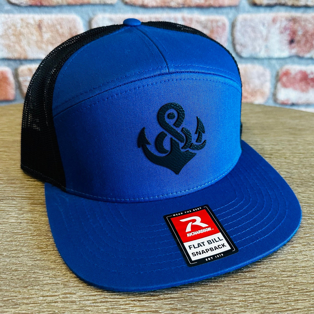 R&amp;R Anchor 7-Panel Hat - Royal Blue