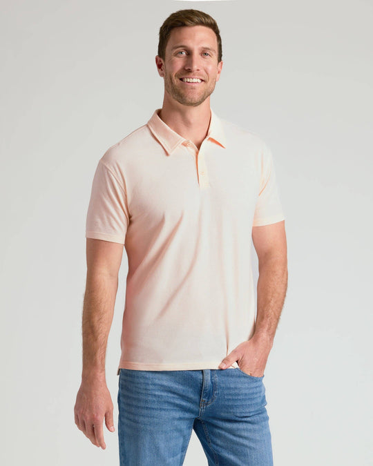 Coral Blush Short Sleeve Polo