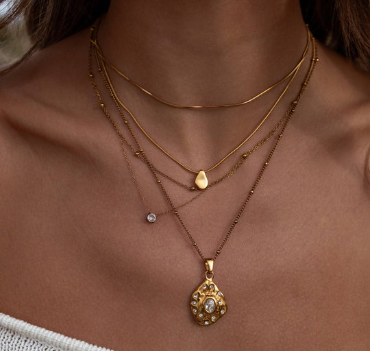 ALCO Form Necklace - Gold, alternate view 5