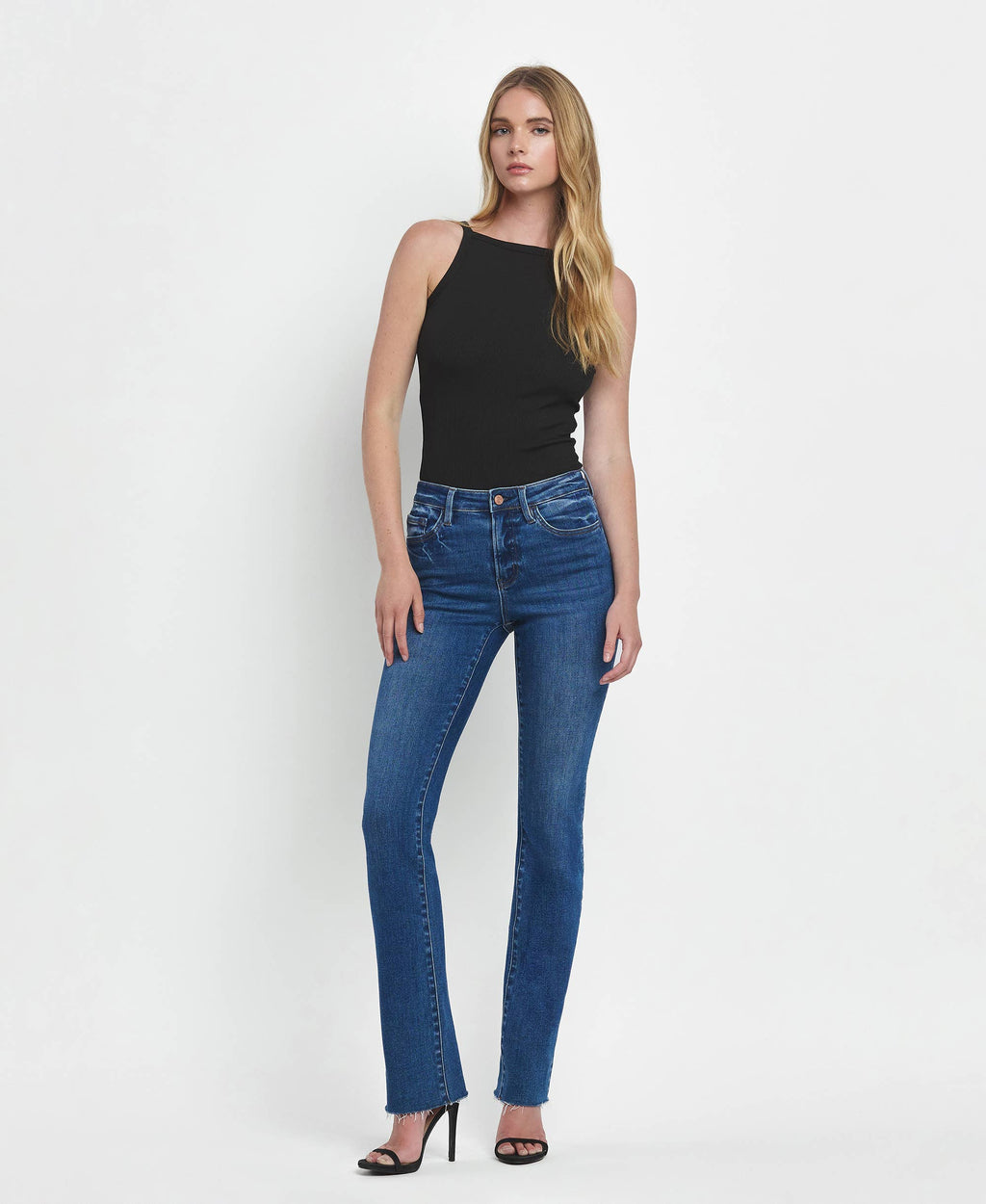 HIGH RISE SLIM BOOTCUT JEANS LV1480, view 8
