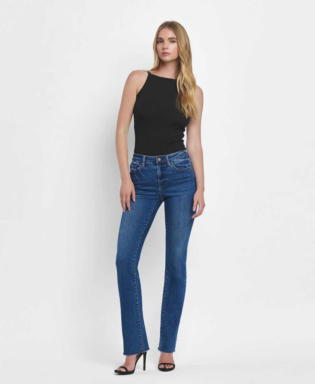 HIGH RISE SLIM BOOTCUT JEANS LV1480, view 19