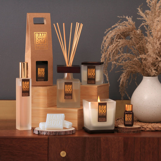 BAMBOO White Blossom & Sandalwood - Reed Diffuser - 2.8 oz