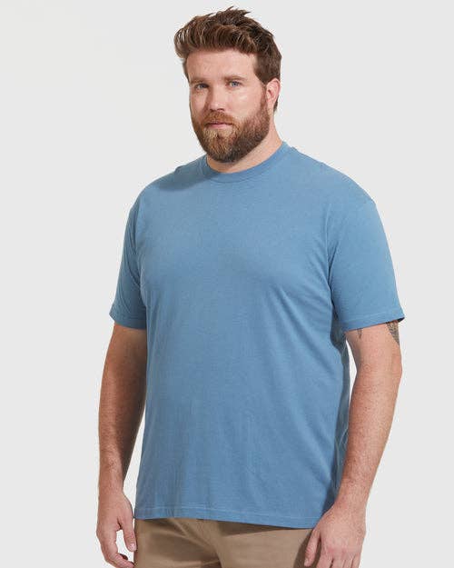 True Classic Premium Fitted Crew Neck T-Shirt - Indigo, view 5