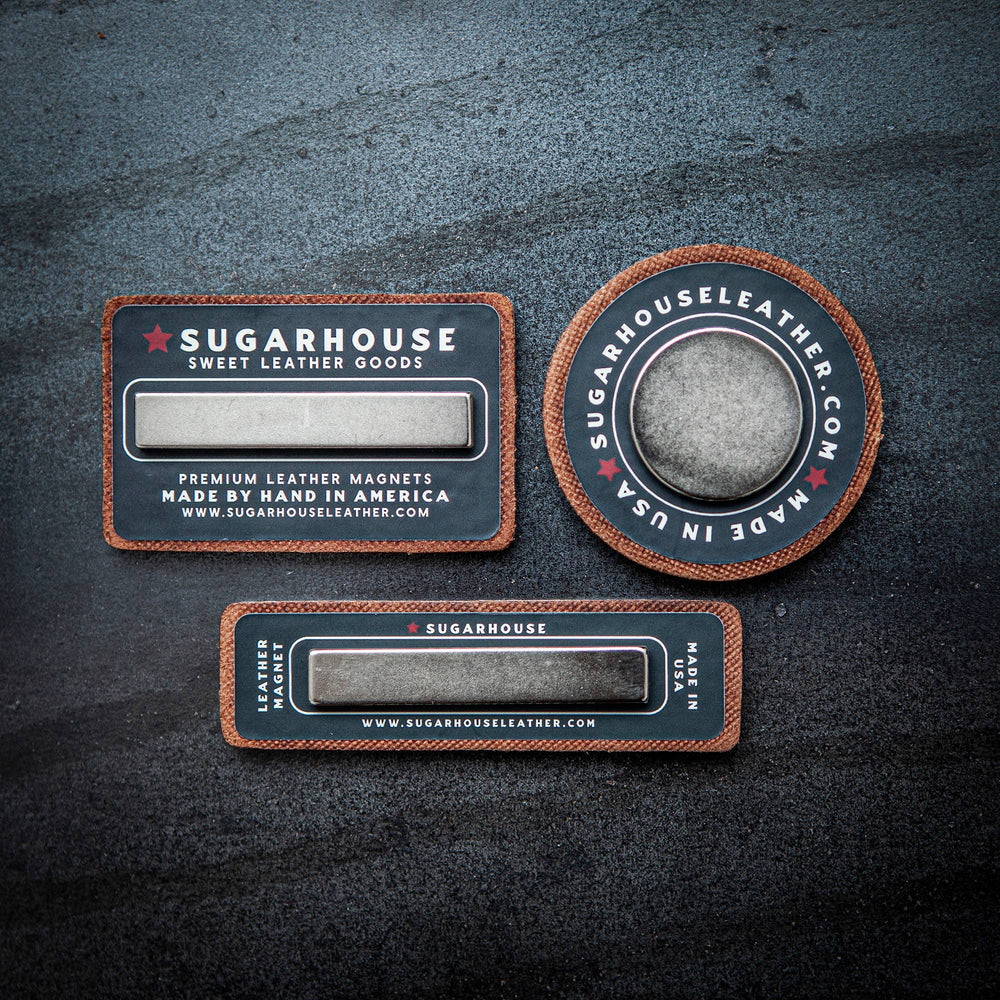Beer Fridge Leather Magnet Block Style