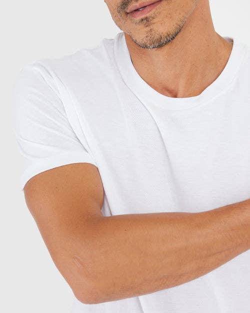 True Classic Premium Fitted Crew Neck T-Shirt - White, view 6
