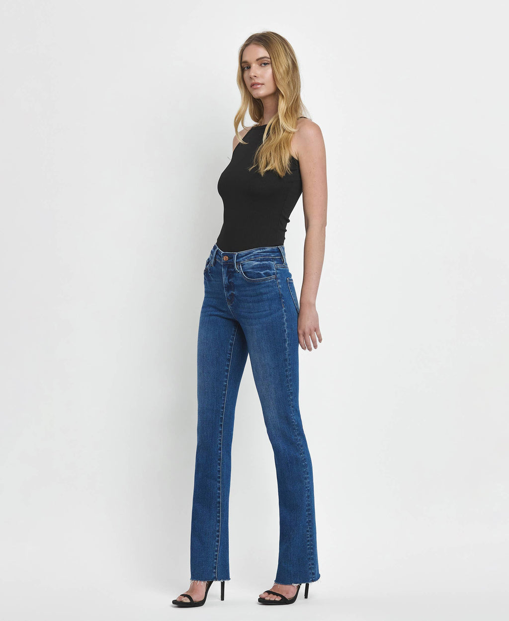 HIGH RISE SLIM BOOTCUT JEANS LV1480, view 9